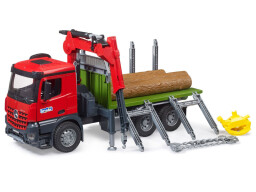 Bruder MB Arocs Přepravník na dřevo s hydraulickou rukou 1:16